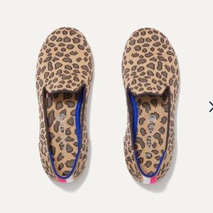 Girls Rothy Loafers spotted Leopard Print kids size 12. Like new
